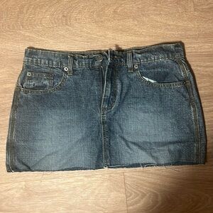 Jean mini skirt